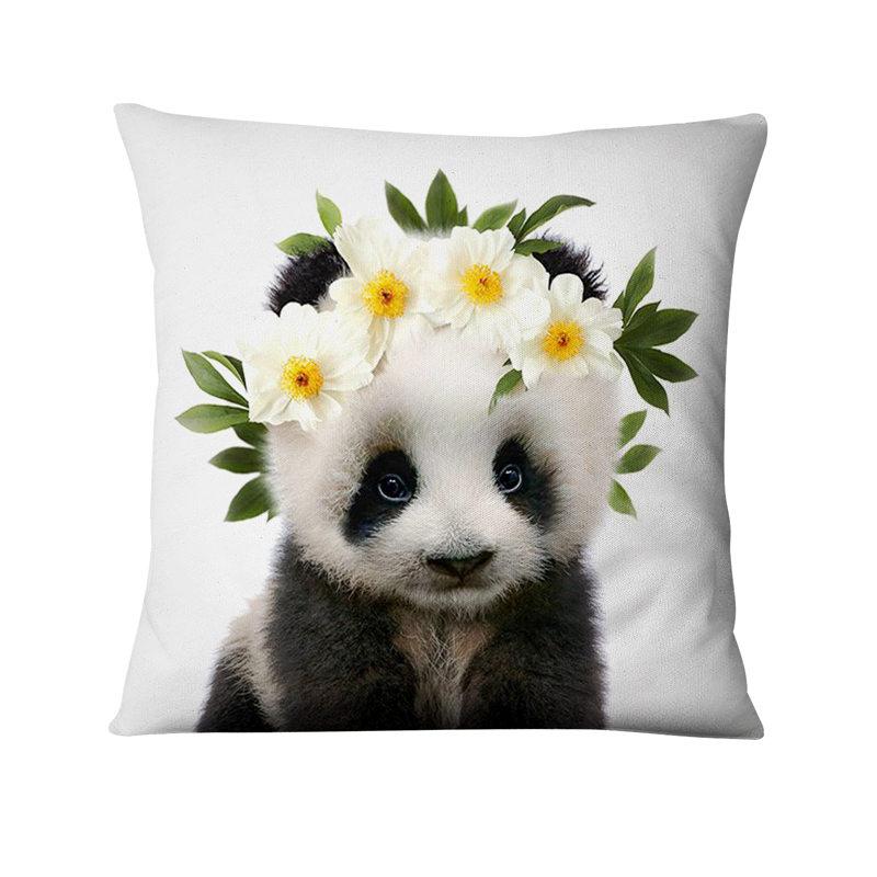 Cuscino decorativo per la casa Animali freschi in fiore Cuscino stampato Cuscini decorativi Almofada Decorativas Para Sofa Throw Pillow - Gufetto Brand 