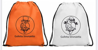 Sacche Gufetto e Gufetta Bianca Arancione - Gufetto Brand 