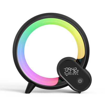 Creative Q Light Analogico Alba Display digitale Sveglia Audio Bluetooth Sveglia intelligente Q Luce colorata per atmosfera - Gufetto Brand 
