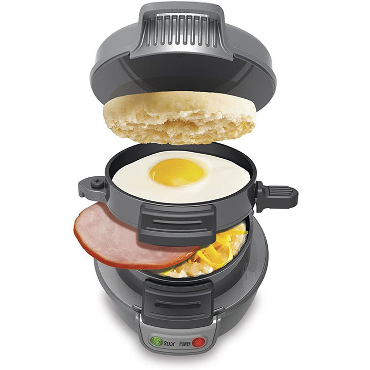 Macchina per la colazione domestica Macchina per panini di Amburgo con macchina per anelli per fornelli per uova Macchina per panini per il pane Macchina per waffle - Gufetto Brand 