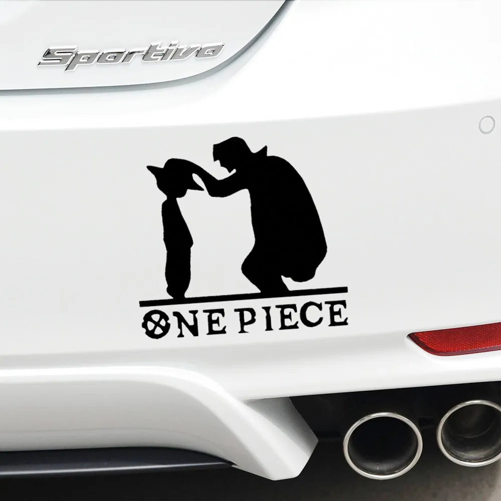 Car Stickers Luffy Pirates Father Son Anime Reflective Decoration For Windshield Bumper Trunk Motorcycle Laptop Tablet D30 - Gufetto Brand 