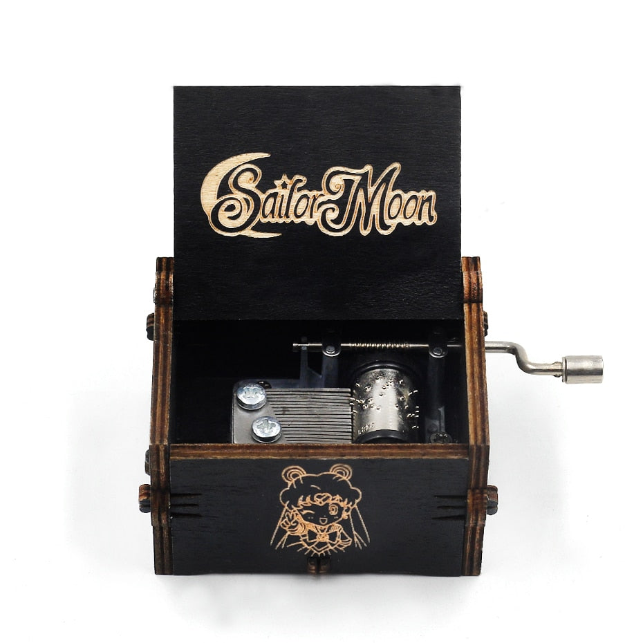 Carillon in legno fatto a mano Jack Sparrow dai pirati dei Caraibi suona melodia Davy Jones Sailor Moon carillon regalo - Gufetto Brand 