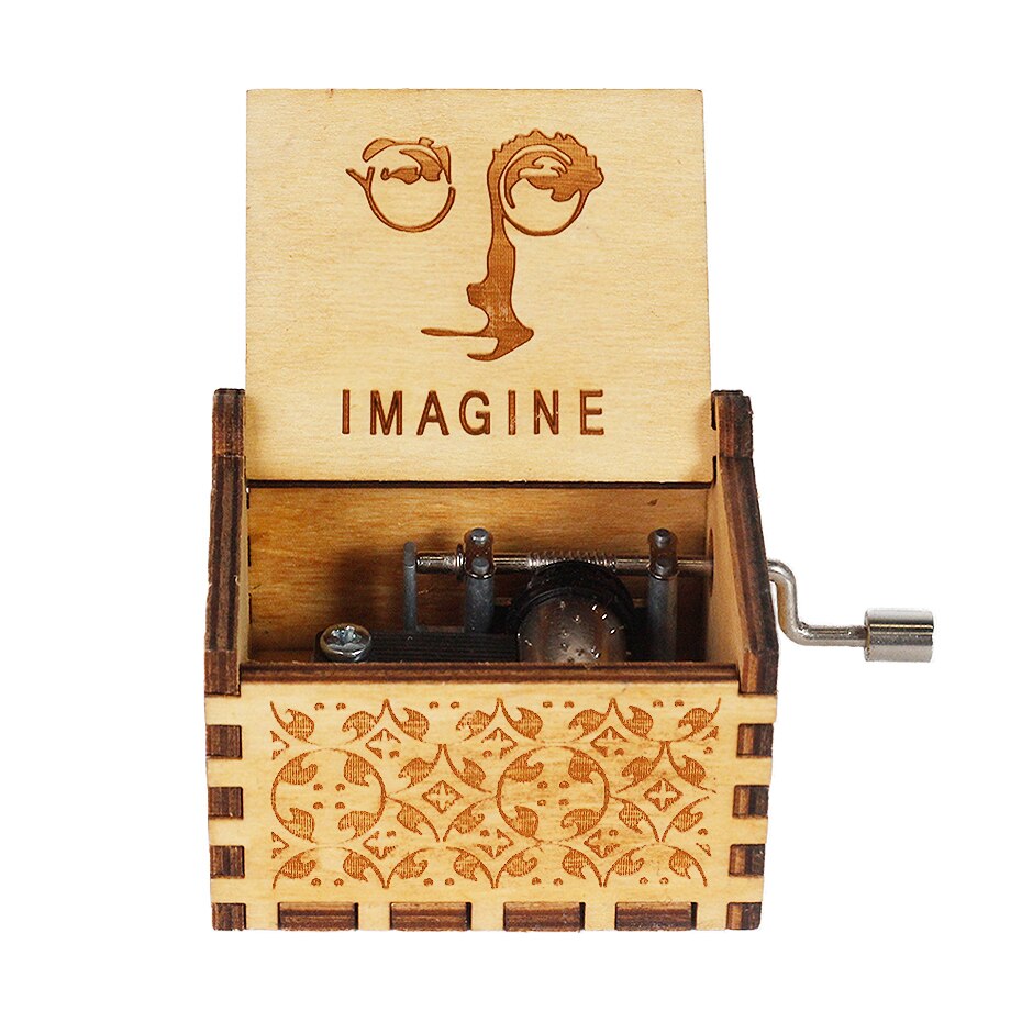 Carillon in legno fatto a mano Jack Sparrow dai pirati dei Caraibi suona melodia Davy Jones Sailor Moon carillon regalo - Gufetto Brand 