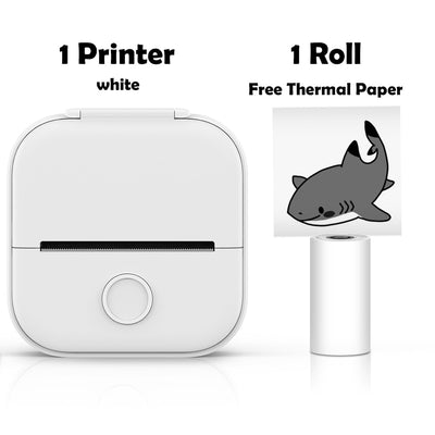 Phomemo T02 Stampante tascabile termica mini wireless portatile Adesivi autoadesivi Uso per fai da te, Adesivo per diario - Gufetto Brand 