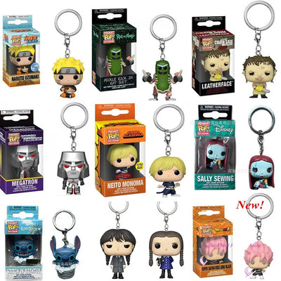 Funko POP Keychain Disney Sally Sewing South Park Stan the Office Prison Mike Leatherface Trans Formers Friends Addams Model Toy - Gufetto Brand 