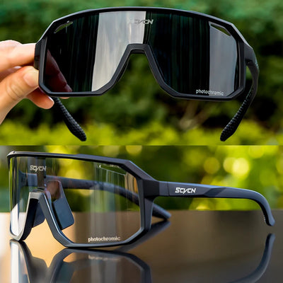 Photochromic Men's UV400 Cycling Sunglasses Women Sports Running Eyewear for Men Glasses Road Mountain Bike Bicycle Goggles - Gufetto Brand 