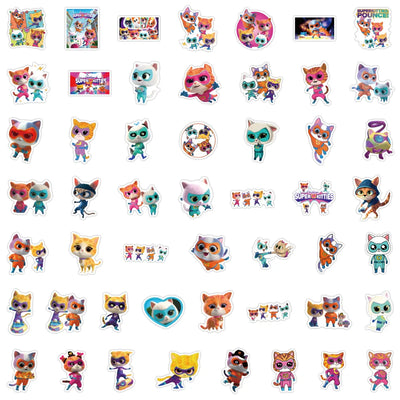 10/50/100Pcs Cartoon Kawaii Super Kitties Stickers Anime Cute Waterproof Graffiti Decals Toys DIY Diary Phone Fridge Stationery - Gufetto Brand 