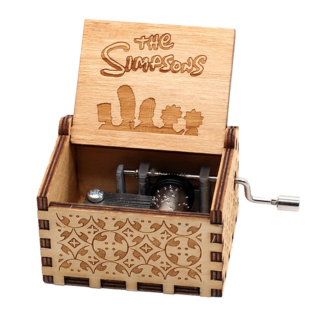 Carillon in legno fatto a mano Jack Sparrow dai pirati dei Caraibi suona melodia Davy Jones Sailor Moon carillon regalo - Gufetto Brand 