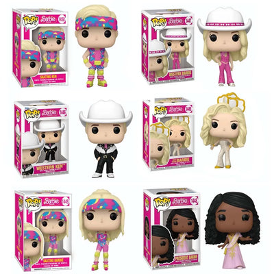 2023 New Funko pop popular Barbie gold disco Barbie series decorations action doll series childrens toy models Christmas toy gif - Gufetto Brand 