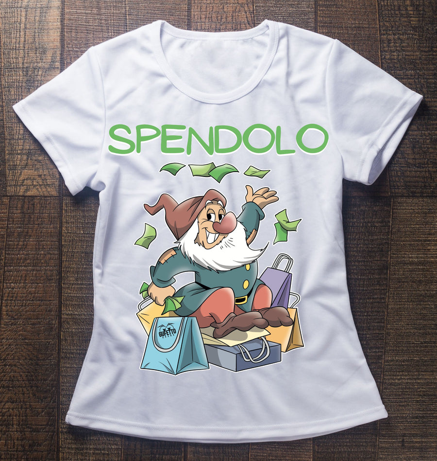 T-shirt Donna bianca SPENDOLO Outlet - Gufetto Brand 
