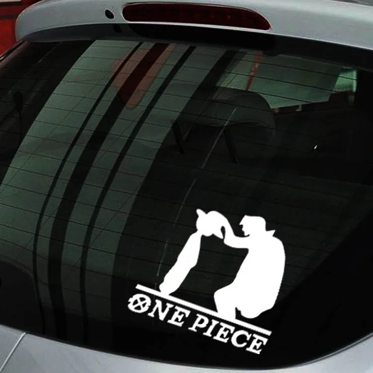 Car Stickers Luffy Pirates Father Son Anime Reflective Decoration For Windshield Bumper Trunk Motorcycle Laptop Tablet D30 - Gufetto Brand 