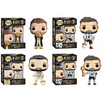 Funko Pop Lionel Messi Black Gold Edition #10 Football Stars PVC Action Figure Collection Model Toys for Children Birthday Gifts - Gufetto Brand 