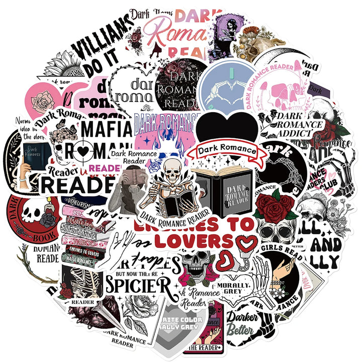 10/30/50PCS Cool Dark Romance Reader Stickers For Scrapbook Phone Skateboard Guitar DIY Decoration Waterproof Graffiti Decal Toy - Gufetto Brand 
