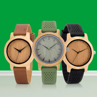 relogio masculino BOBO BIRD Watch Man Wood Quartz Analog Wristwatches Bamboo Wooden Causal Unisex Clock Custom Gift for Him Her - Gufetto Brand 