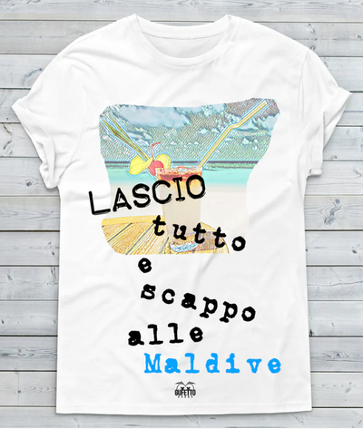 T-shirt bianca donna Maldive Outlet - Gufetto Brand 