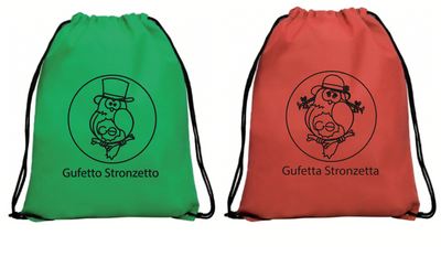 Sacche Gufetto e Gufetta 2024 Verde e Rossa - Gufetto Brand 