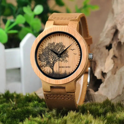 BOBO BIRD Wooden Watches Men Lifelike Special Design UV Print Dial Face Bamboo relogio masculino Gifts Timepieces C-P20 Custom - Gufetto Brand 