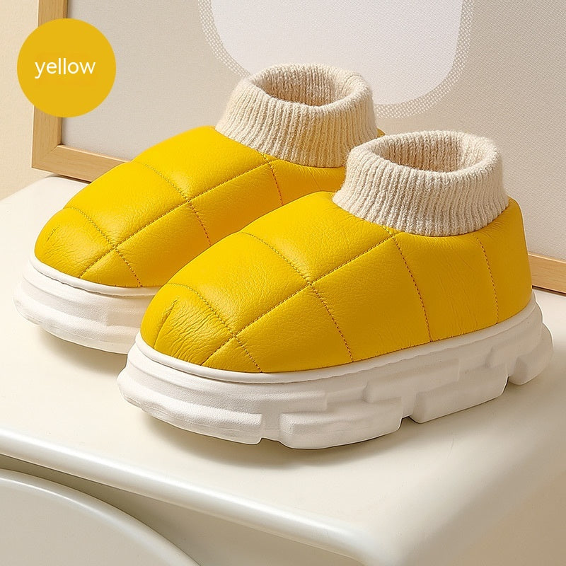 Pantofole in cotone con sensazione di cacca Donna invernale per interni casa antiscivolo - Gufetto Brand 