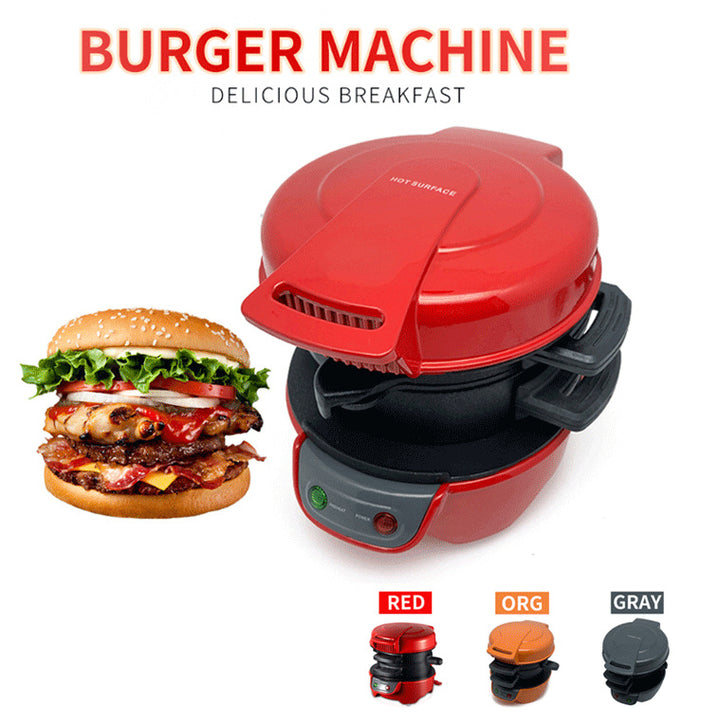 Macchina per la colazione domestica Macchina per panini di Amburgo con macchina per anelli per fornelli per uova Macchina per panini per il pane Macchina per waffle - Gufetto Brand 