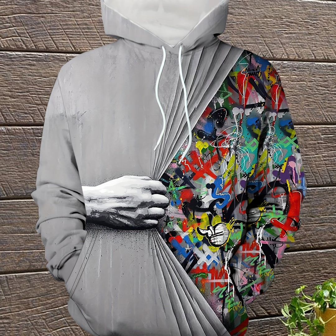 Men's Fashion Casual Printed Hoodie - Gufetto Brand 