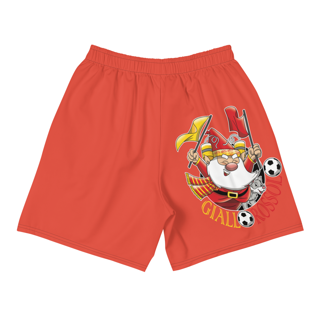 Pantaloncini sportivi in tessuto riciclato GIALLO ROSSOLO - Gufetto Brand 