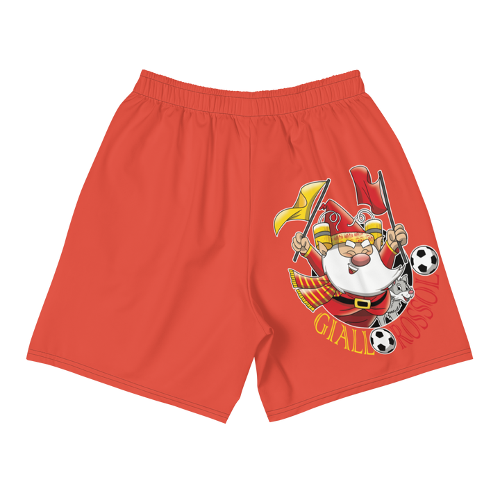 Pantaloncini sportivi in tessuto riciclato GIALLO ROSSOLO - Gufetto Brand 