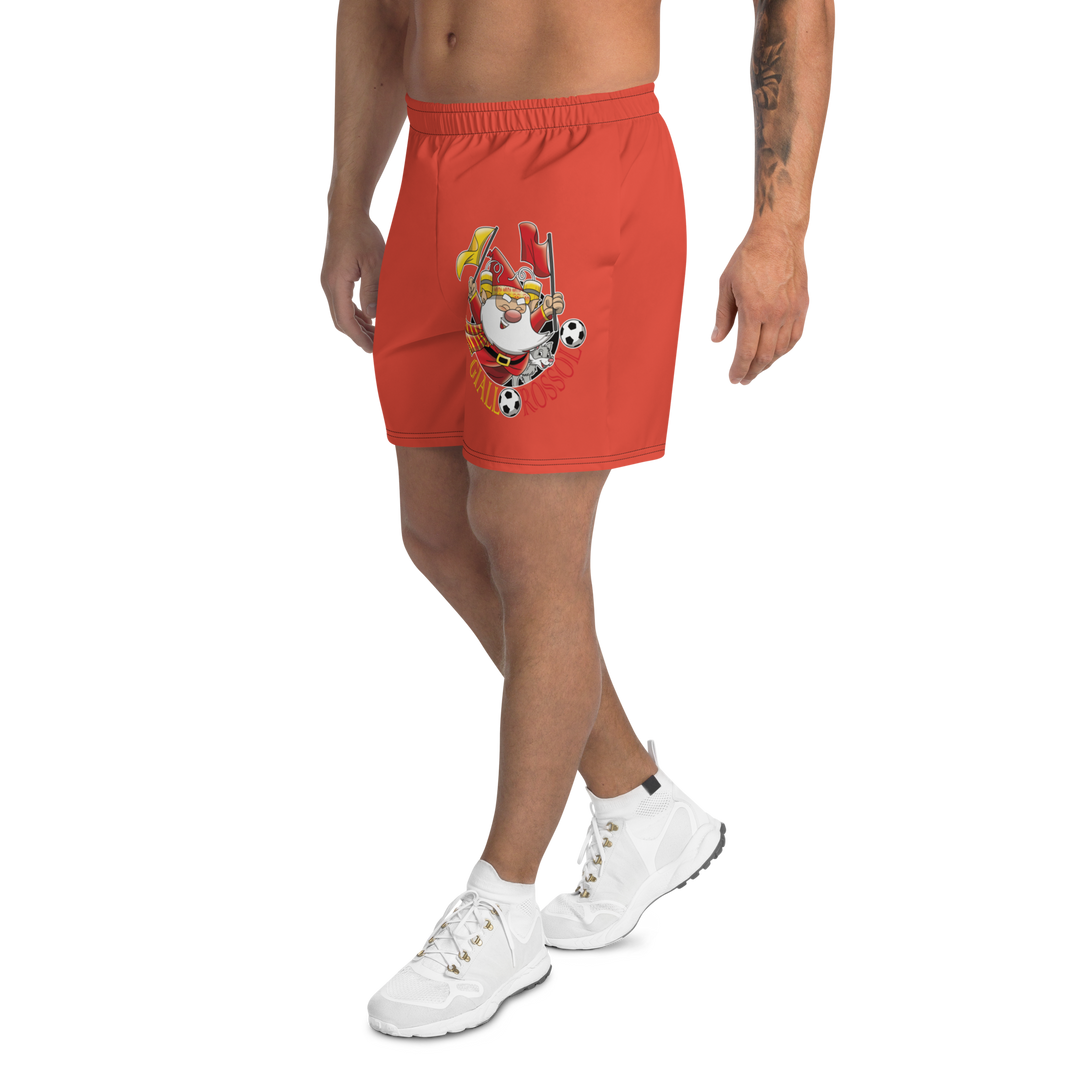 Pantaloncini sportivi in tessuto riciclato GIALLO ROSSOLO - Gufetto Brand 