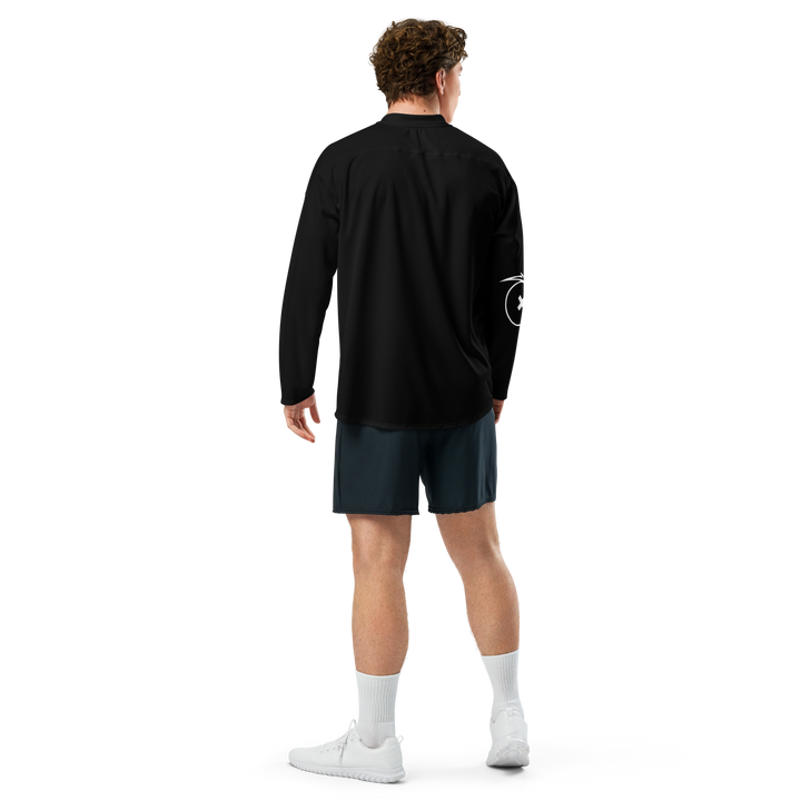 Maglia riciclata fan dell'hockey GUFETTO 1 BIANCO OCCHI BIANCHI - Gufetto Brand 