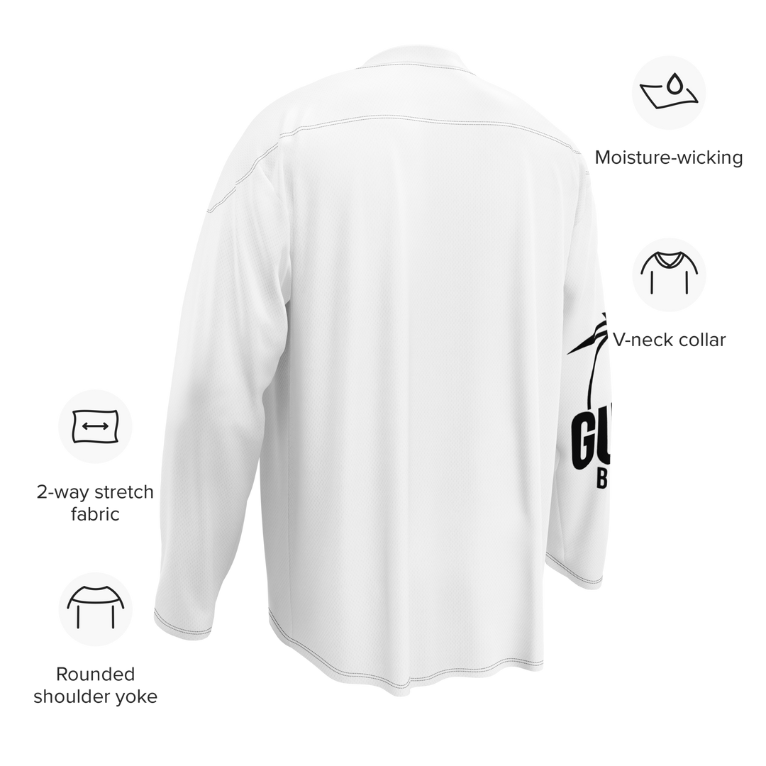 Maglia riciclata fan dell'hockey GUFETTO 2 NERO OCCHI GIALLI - Gufetto Brand 