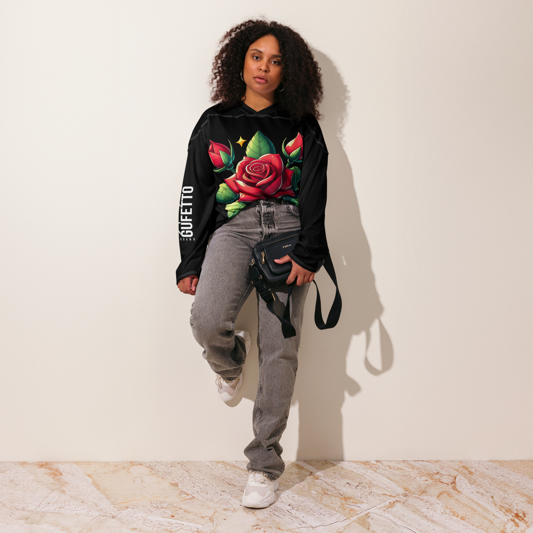 Recycled hockey fan jersey ROSE 4 - Gufetto Brand 