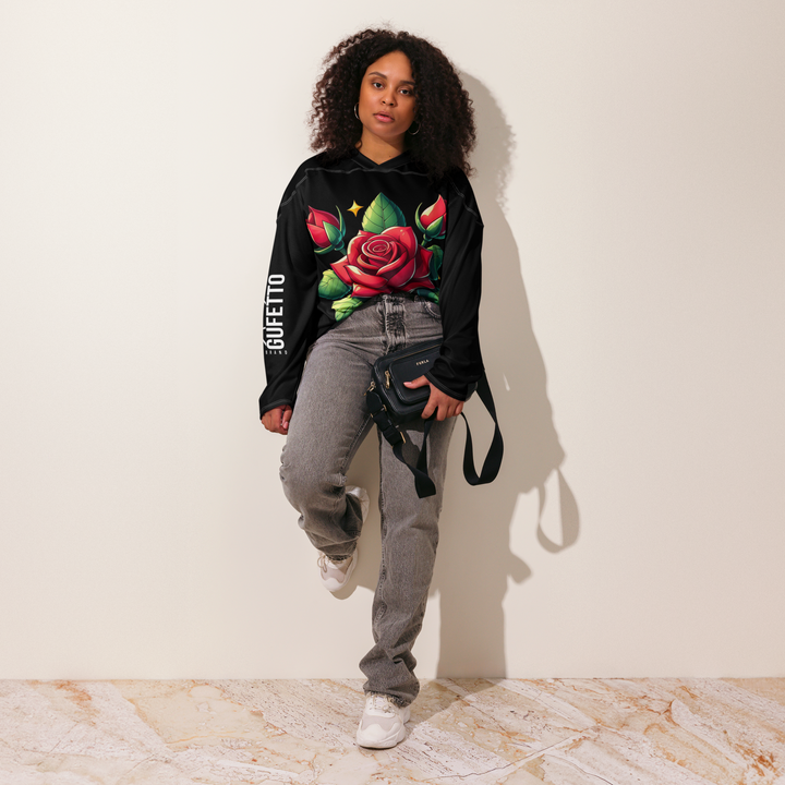 Recycled hockey fan jersey ROSE 4 - Gufetto Brand 