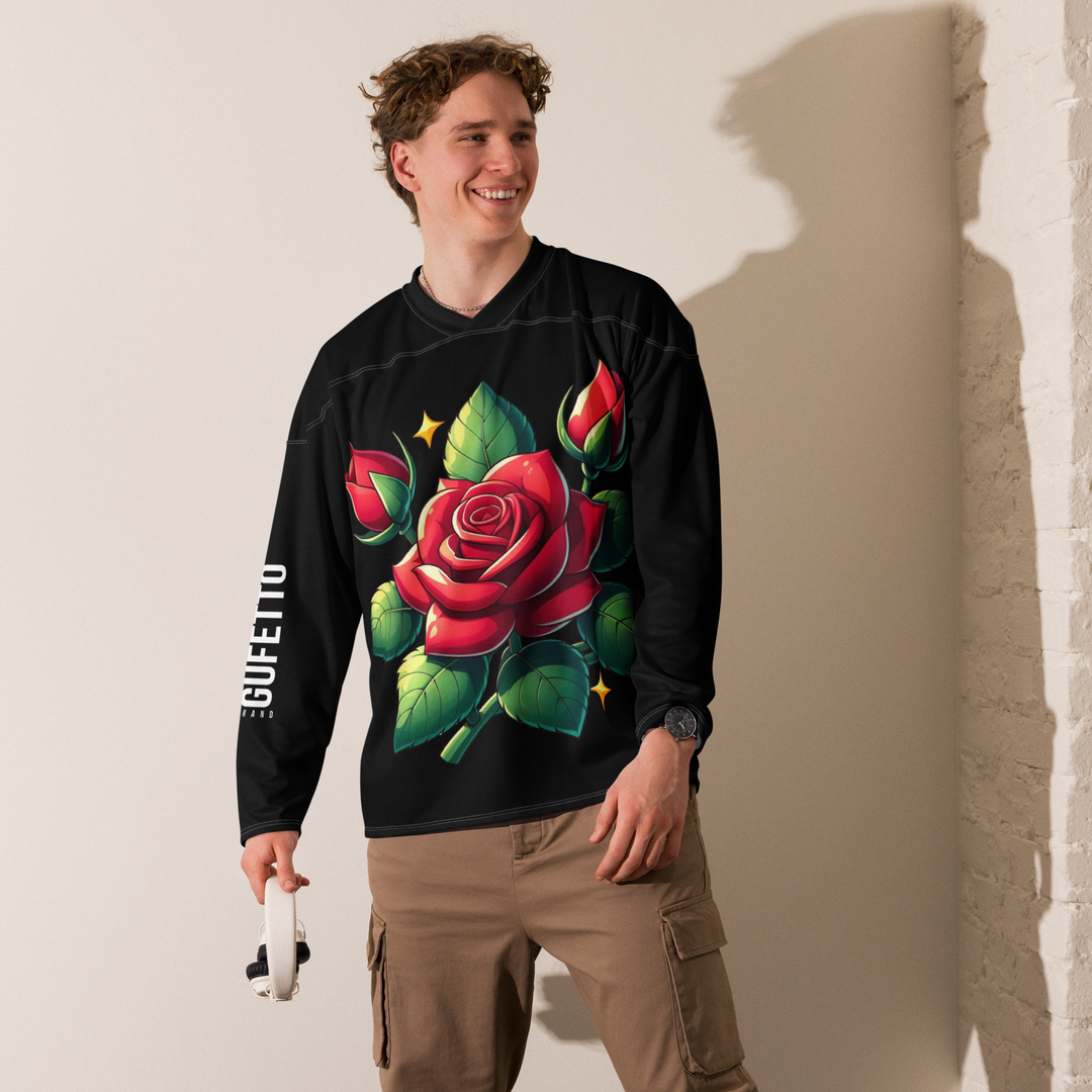 Recycled hockey fan jersey ROSE 4 - Gufetto Brand 