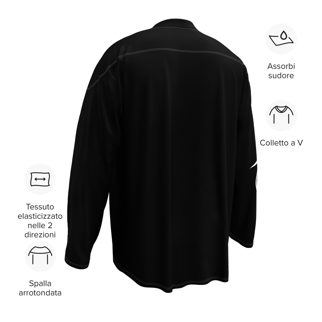 Recycled hockey fan jersey ROSE 4 - Gufetto Brand 