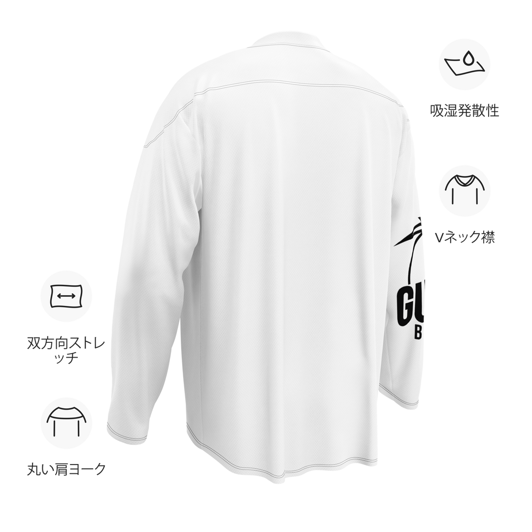 Maglia riciclata fan dell'hockey GUFETTO 1 NERO OCCHI GIALLI - Gufetto Brand 