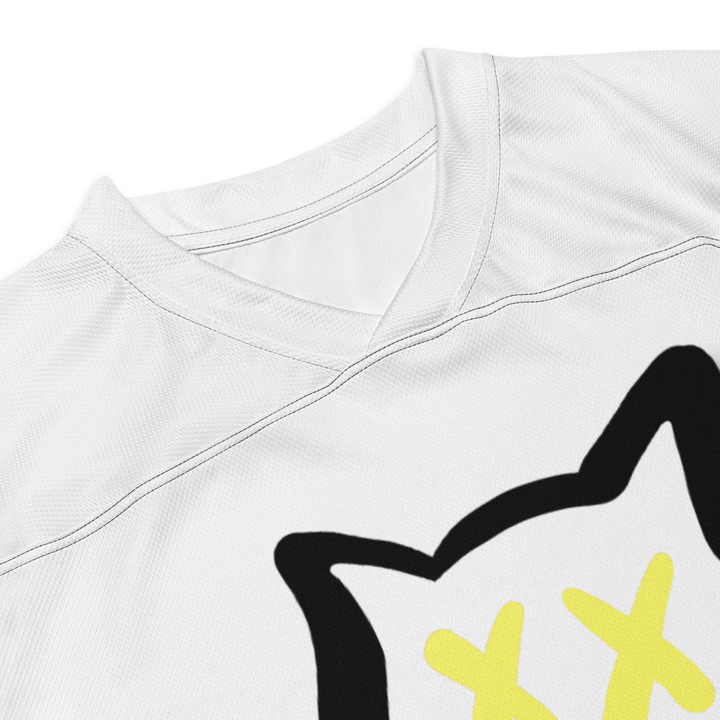 Maglia riciclata fan dell'hockey GUFETTO 1 NERO OCCHI GIALLI - Gufetto Brand 