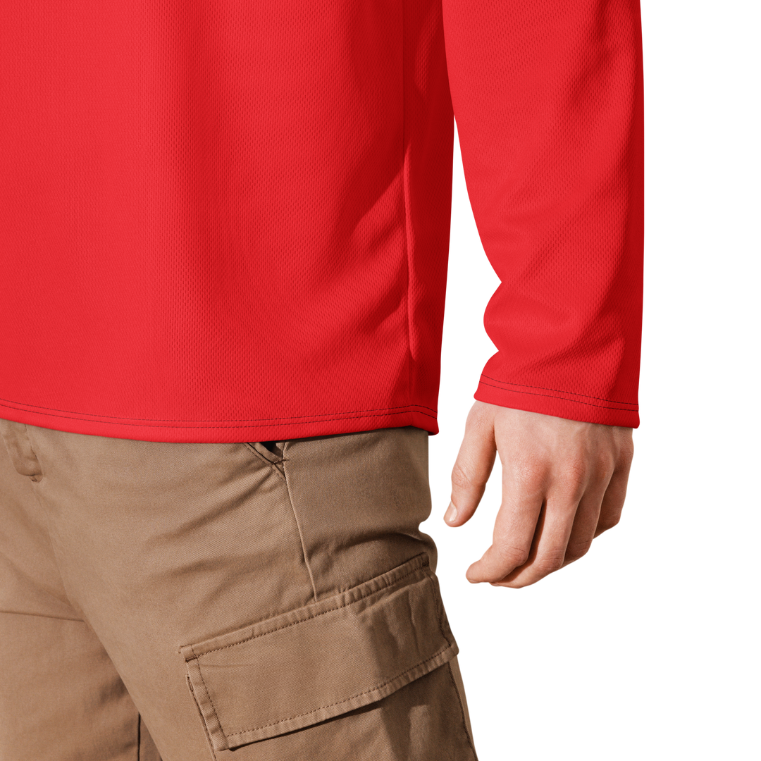 Recycled hockey fan jersey RED OCCHI NERI - Gufetto Brand 