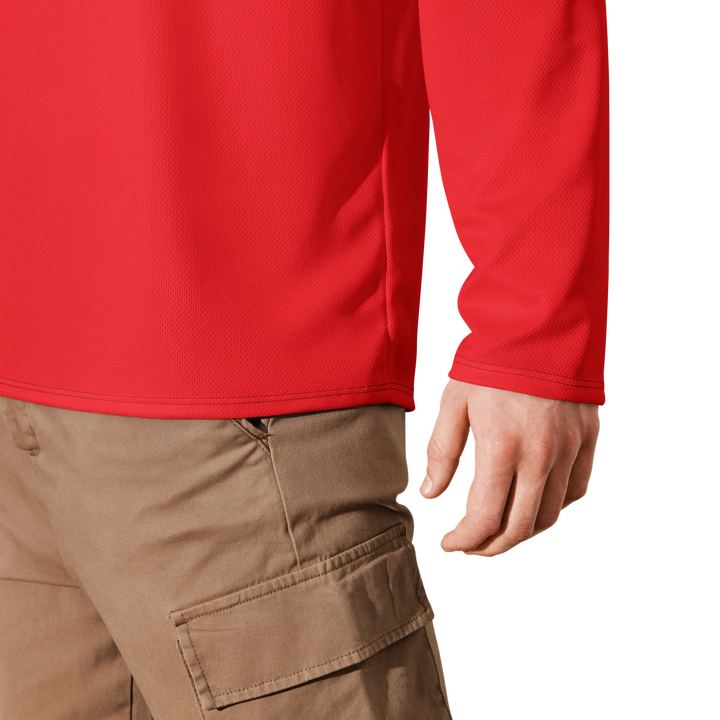 Recycled hockey fan jersey RED OCCHI NERI - Gufetto Brand 