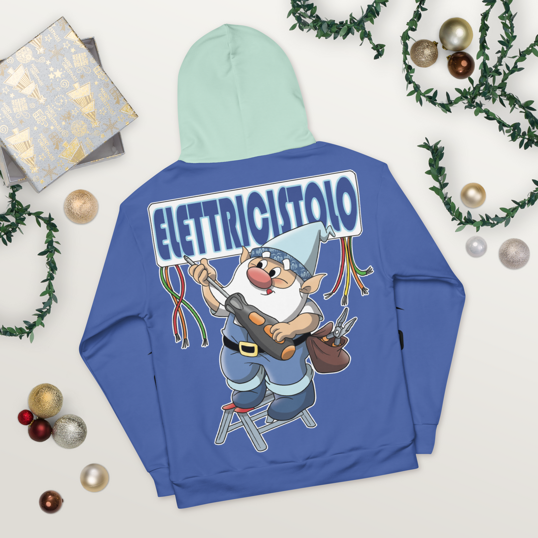Felpa con cappuccio Uomo/Donna ELETTRICISTOLO - Gufetto Brand 