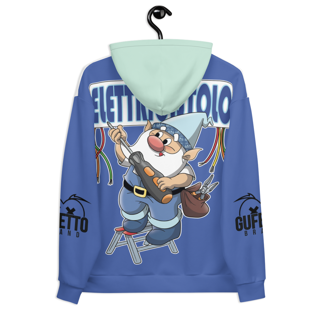 Felpa con cappuccio Uomo/Donna ELETTRICISTOLO - Gufetto Brand 