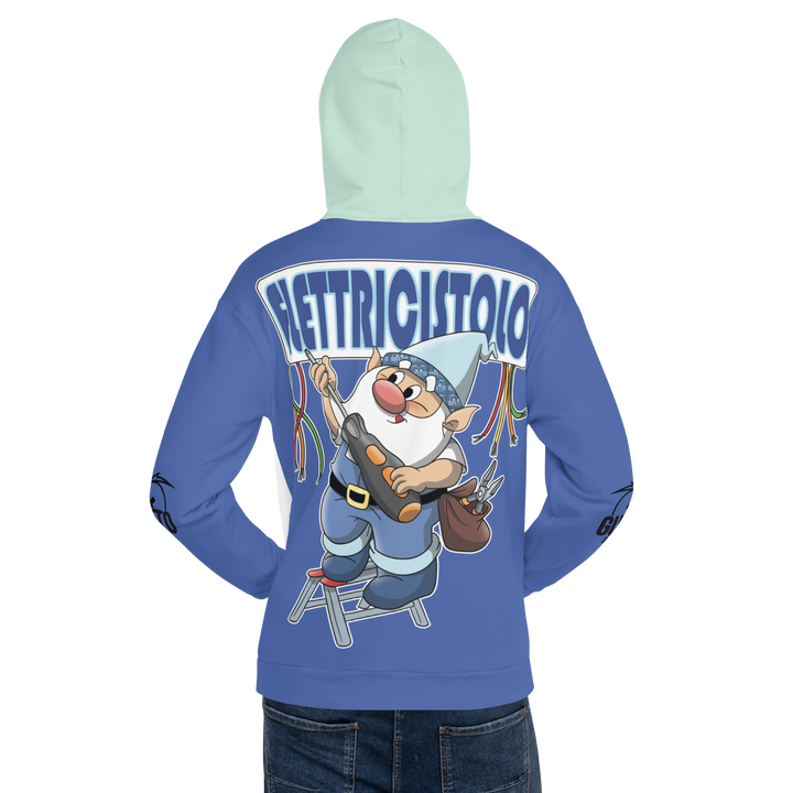 Felpa con cappuccio Uomo/Donna ELETTRICISTOLO - Gufetto Brand 
