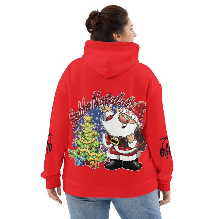 Felpa con cappuccio Uomo/Donna BABBO NATALOLO - Gufetto Brand 