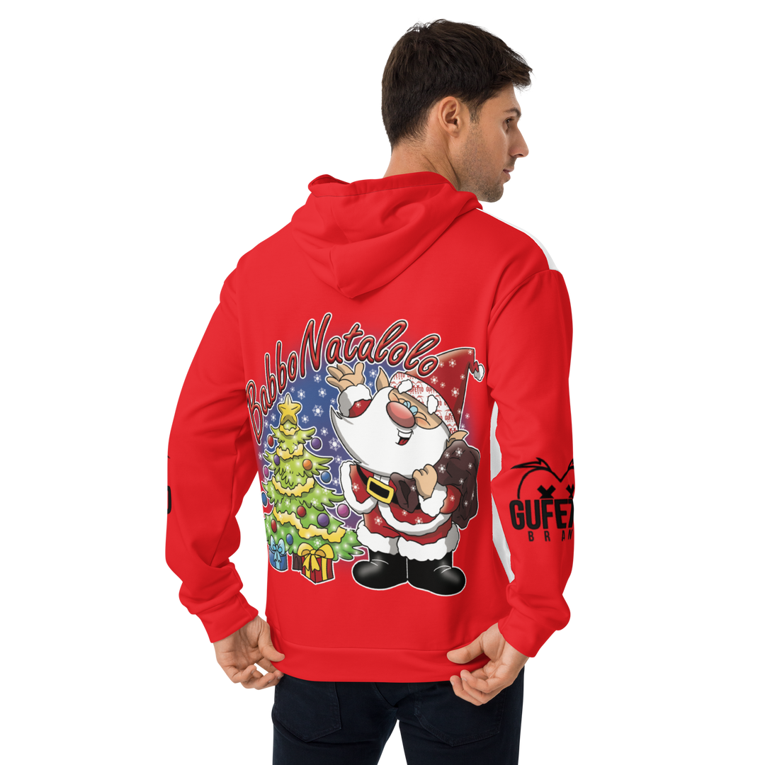 Felpa con cappuccio Uomo/Donna BABBO NATALOLO - Gufetto Brand 
