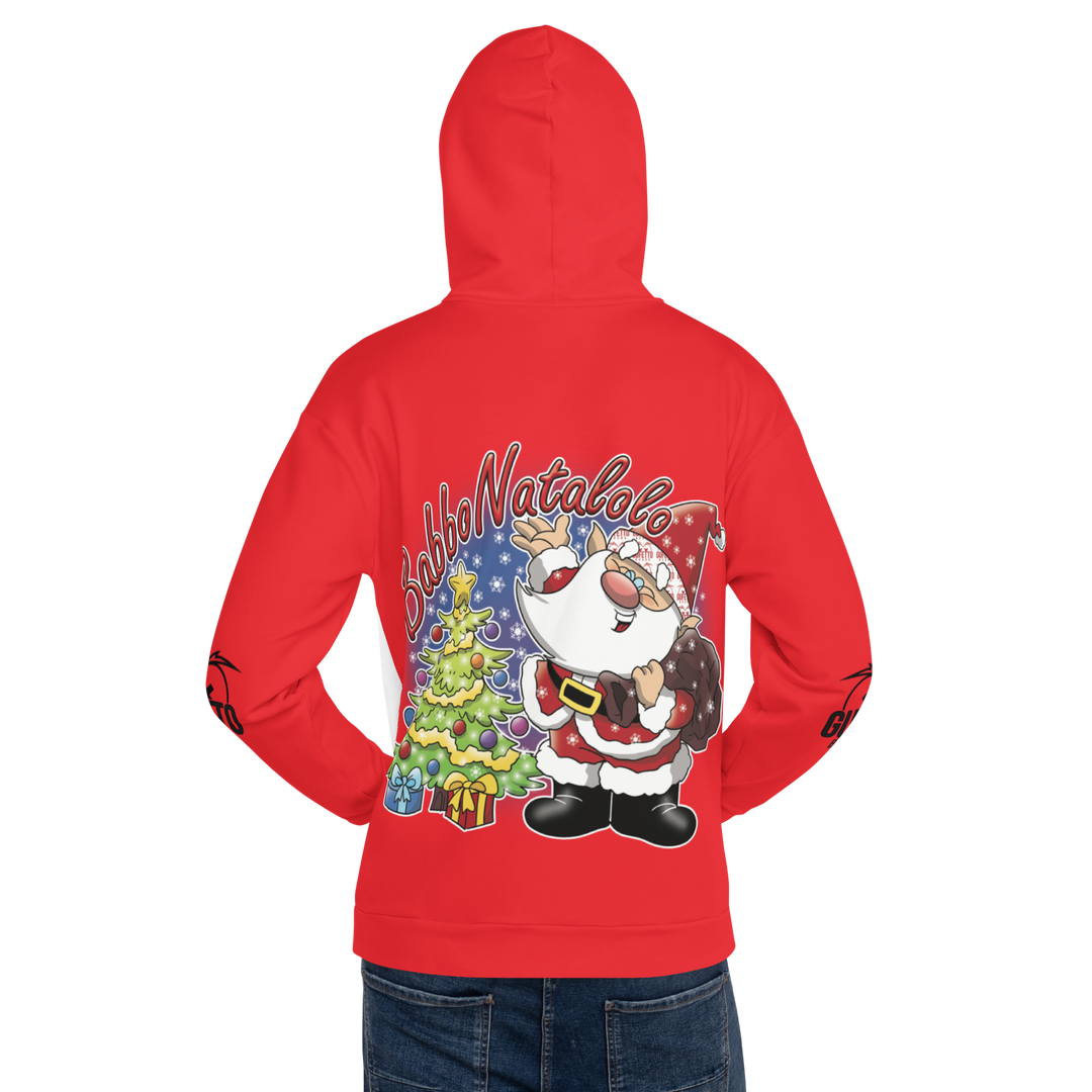 Felpa con cappuccio Uomo/Donna BABBO NATALOLO - Gufetto Brand 