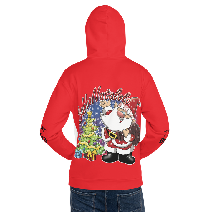 Felpa con cappuccio Uomo/Donna BABBO NATALOLO - Gufetto Brand 