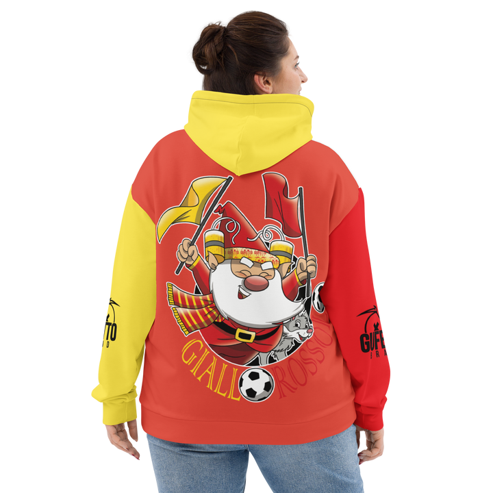 Felpa con cappuccio Uomo/Donna GIALLO ROSSOLO - Gufetto Brand 