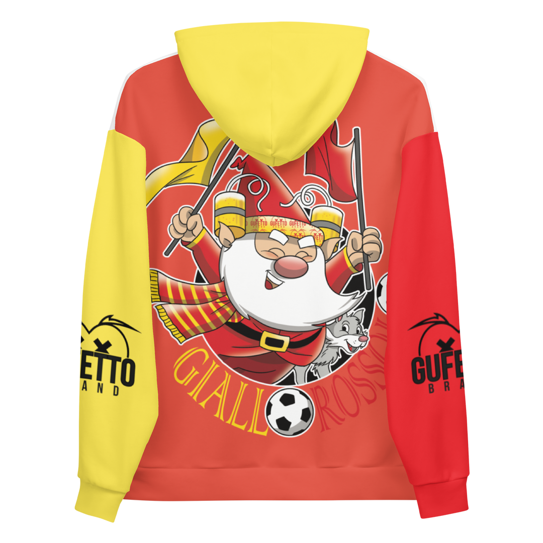 Felpa con cappuccio Uomo/Donna GIALLO ROSSOLO - Gufetto Brand 
