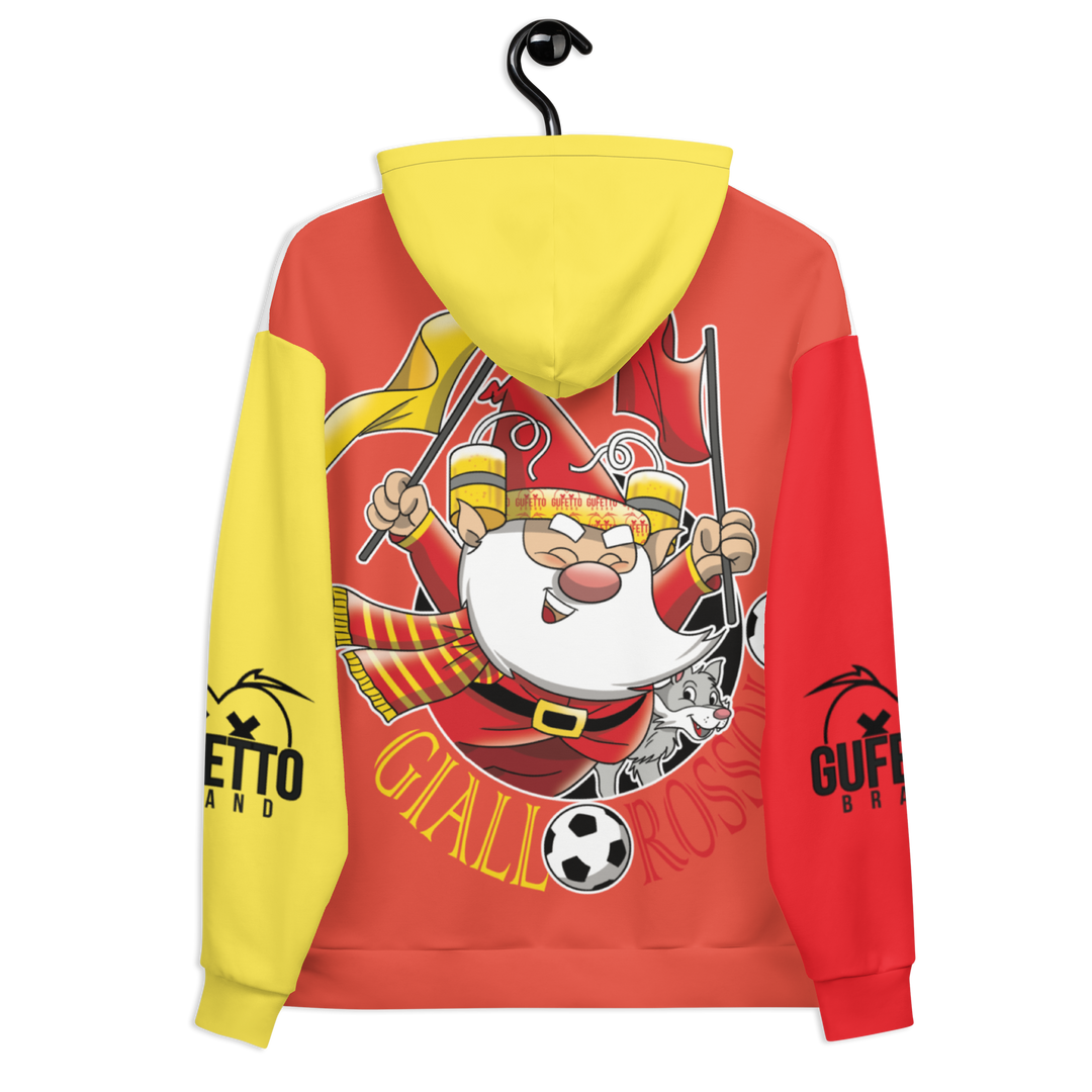 Felpa con cappuccio Uomo/Donna GIALLO ROSSOLO - Gufetto Brand 