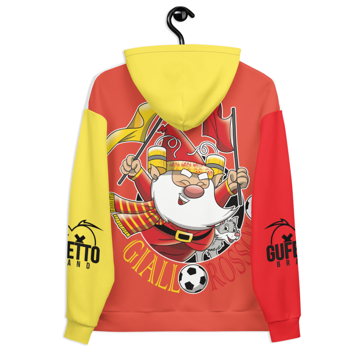Felpa con cappuccio Uomo/Donna GIALLO ROSSOLO - Gufetto Brand 