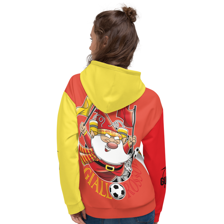 Felpa con cappuccio Uomo/Donna GIALLO ROSSOLO - Gufetto Brand 