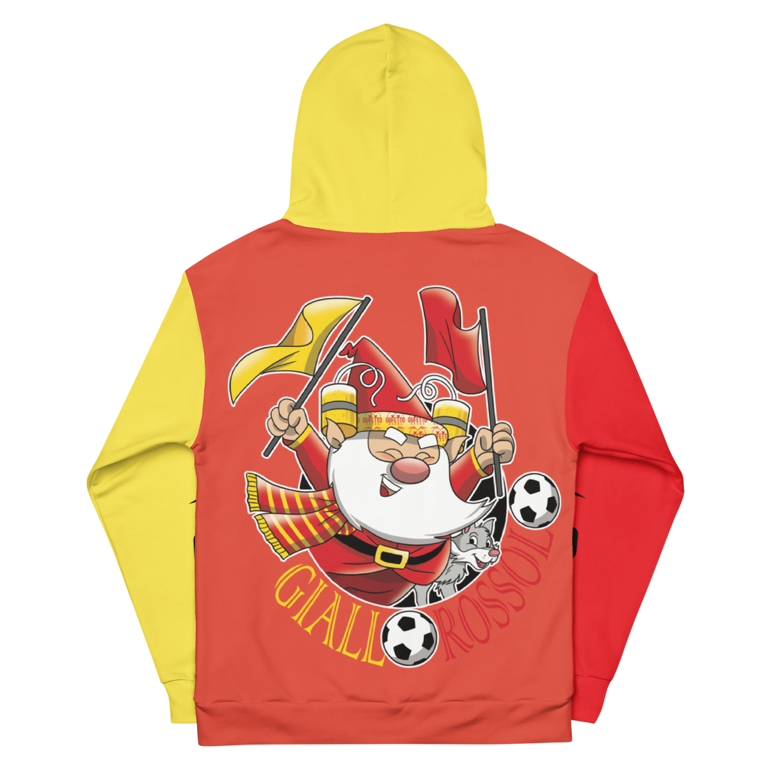 Felpa con cappuccio Uomo/Donna GIALLO ROSSOLO - Gufetto Brand 